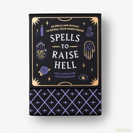 Spells to Raise Hell Cards: 50 Spells and Rituals to Reveal Your Inner Power - Jaya Saxena [KSIĄŻKA]
