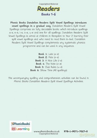 Split Vowel Spellings Set (Dandelion Readers) - Tamar Reis-Frankfort [KSIĄŻKA]