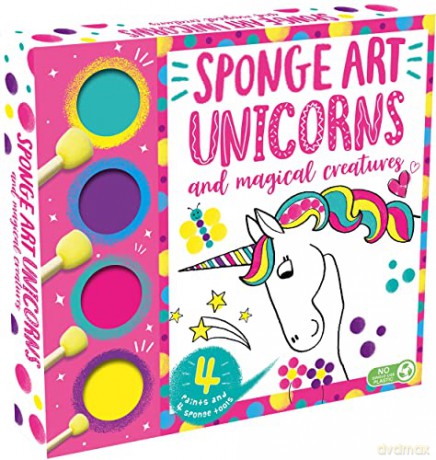 Sponge Art Unicorns and Magical Creatures (My First Sponge Art Set) - Igloo Books [KSIĄŻKA]