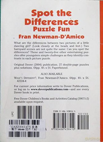 Spot the Differences Puzzle Fun (Little Activity Books) - Fran Newman D'Amico [KSIĄŻKA]