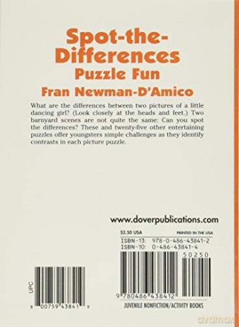 Spot the Differences Puzzle Fun (Little Activity Books) - Fran Newman D'Amico [KSIĄŻKA]