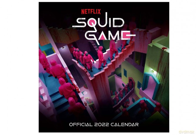 Squid Game Calendar 2022 Official Square Wall Calendar Gift Present - Danilo Promotions LTD [KALENDARZ]