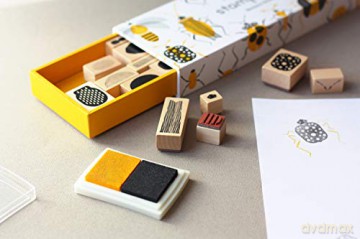 Stamp Bugs: 25 Stamps and 2 Ink Pads - Bd [KALENDARZ]