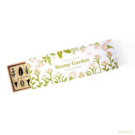 Stamp Garden: 25 stamps + 2 ink pads - Coralie Bickford-Smith [KALENDARZ]