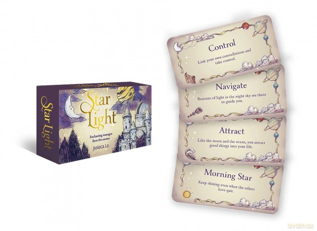 Star Light: Enchanting messages from the cosmos (Mini Inspiration Cards) - Jessica Le [KSIĄŻKA]