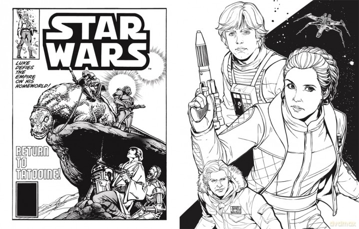Star Wars Colouring Book Volume 1: Featuring a galaxy of iconic locations, favourite characters and more! - Walt Disney [KSIĄŻKA]