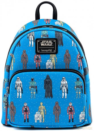 Star Wars Loungefly Action Figures Women's Mini Backpack Multi-Coloured Imitation Leather [KSIĄŻKA]