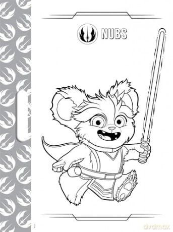 Star Wars Young Jedi Adventures: Giant Colour Me Pad - Walt Disney [KSIĄŻKA]
