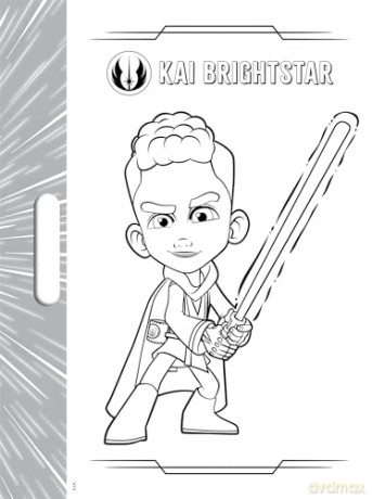 Star Wars Young Jedi Adventures: Giant Colour Me Pad - Walt Disney [KSIĄŻKA]