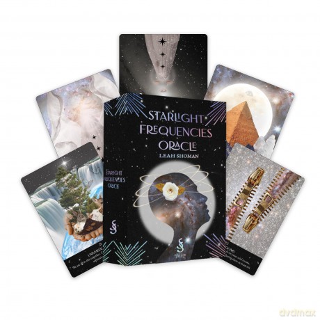 Starlight Frequencies Oracle: The Knowledge You Seek is Seeking You - 44 cards and 60pp guidebook - Leah Shoman [KSIĄŻKA]