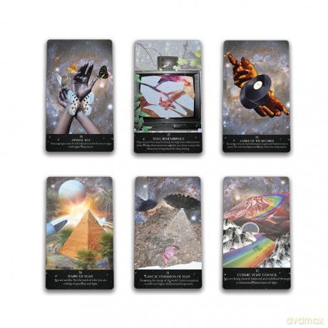 Starlight Frequencies Oracle: The Knowledge You Seek is Seeking You - 44 cards and 60pp guidebook - Leah Shoman [KSIĄŻKA]