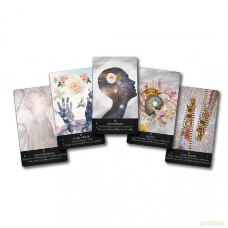 Starlight Frequencies Oracle: The Knowledge You Seek is Seeking You - 44 cards and 60pp guidebook - Leah Shoman [KSIĄŻKA]