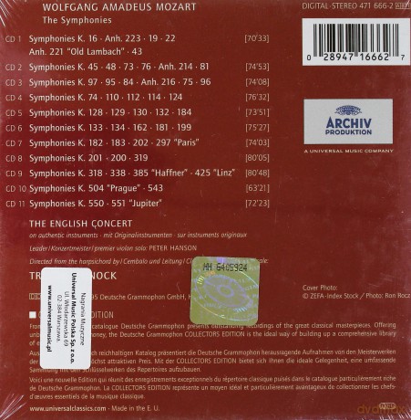 Pinnock The English Concert: Mozart Symphonies [11CD]