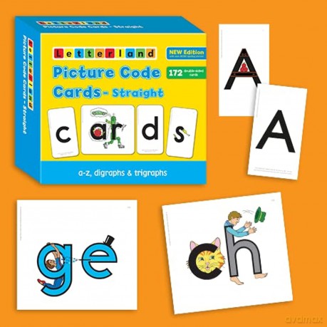 Straight Picture Code Cards (Letterland) (Letterland S.) - Lyn Wendon [KSIĄŻKA]