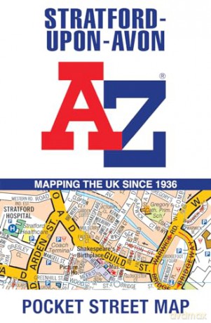 Stratford-Upon-Avon A-Z Pocket Street Map - A-Z Maps [KSIĄŻKA]