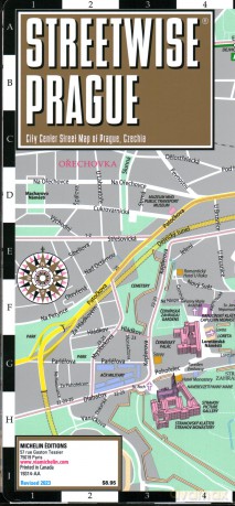 Streetwise Prague Map - Laminated City Center Street Map of Prague, Czech-Republic (Michelin Streetwise Maps) - Michelin [KSIĄŻKA]