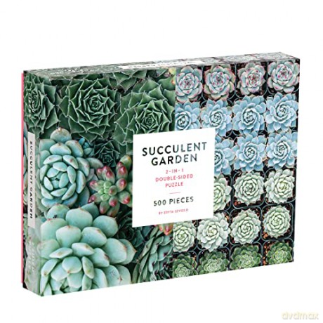Succulent Garden 2-sided 500pc Puzzle - Sarah McMenemy [PUZZLE]