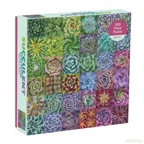 Succulent Spectrum 500 Piece Puzzle - Galison [PUZZLE]