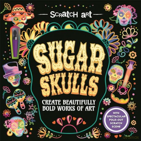 Sugar Skulls (Scratch Art for Adults) - Igloo Books [KSIĄŻKA]