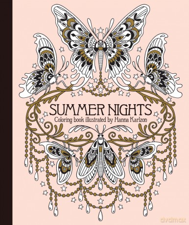 Summer Nights Coloring Book (Daydream Coloring Series): Originally Published in Sweden as Sommarnatt - Hanna Karlzon [KSIĄŻKA]