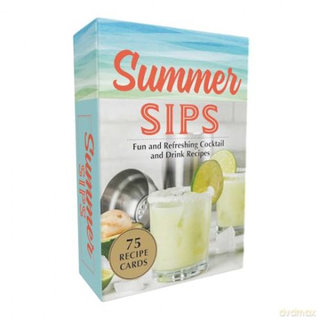 Summer Sips: Fun and Refreshing Cocktail and Drink Recipes (Seasonal Cocktail Recipes Card Set) - Adams Media [KSIĄŻKA]