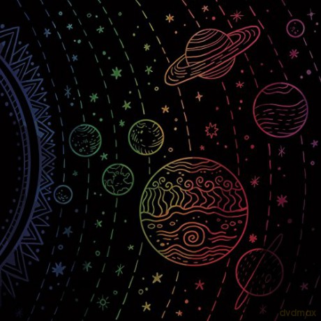 Super Scratch Art Pads: Solar System - Sterling [KSIĄŻKA]