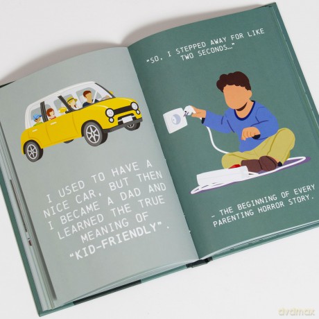 Surviving Fatherhood One Drink at a Time: Funny Parenting Gift Book - Bee Three Books [KSIĄŻKA]