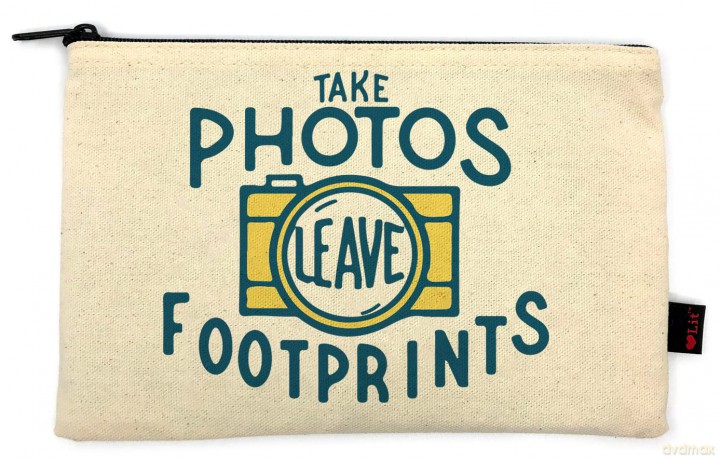 Take Photos, Leave Footprints Pencil Pouch - Gibbs-Smith Gibbs-Smith [KSIĄŻKA]