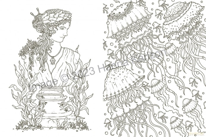 Tales from Atlantis: Coloring Book - Hanna Karlzon [KSIĄŻKA]