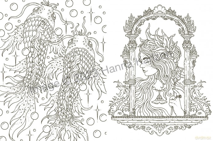 Tales from Atlantis: Coloring Book - Hanna Karlzon [KSIĄŻKA]