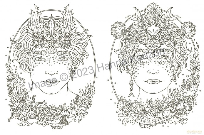 Tales from Atlantis: Coloring Book - Hanna Karlzon [KSIĄŻKA]