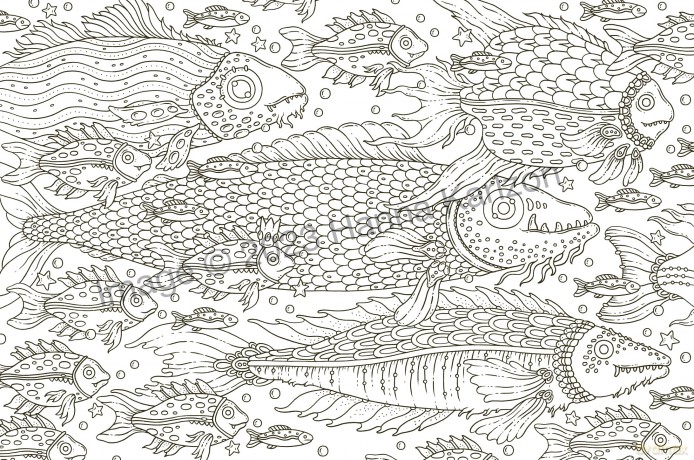 Tales from Atlantis: Coloring Book - Hanna Karlzon [KSIĄŻKA]