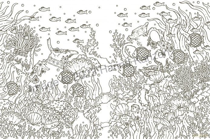 Tales from Atlantis: Coloring Book - Hanna Karlzon [KSIĄŻKA]