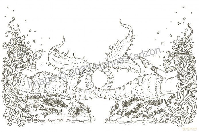 Tales from Atlantis: Coloring Book - Hanna Karlzon [KSIĄŻKA]
