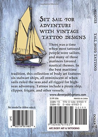 Tall Ships Tattoos (Dover Tattoos) - Jeff Menges [KSIĄŻKA]