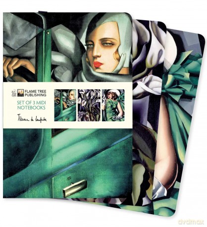 Tamara de Lempicka Set of 3 Midi Notebooks (Midi Notebook Collections) - Flame Tree Studio [KSIĄŻKA]