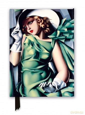 Tamara de Lempicka: Young Lady with Gloves, 1930 (Foiled Journal) (Flame Tree Notebooks) - Flame Tree Studio [KALENDARZ]