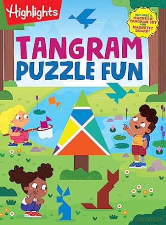 Tangram Puzzle Fun (Highlights Fun to Go Deluxe) - Highlights [KSIĄŻKA]