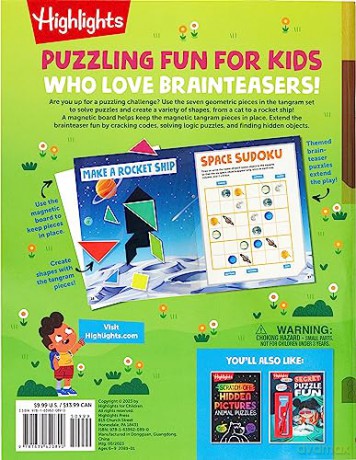 Tangram Puzzle Fun (Highlights Fun to Go Deluxe) - Highlights [KSIĄŻKA]