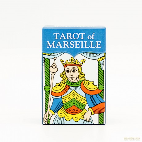 Tarot of Marseille - Mini Tarot: 78 full colour mini tarot cards and instructions - Mattia Ottolini [KSIĄŻKA]