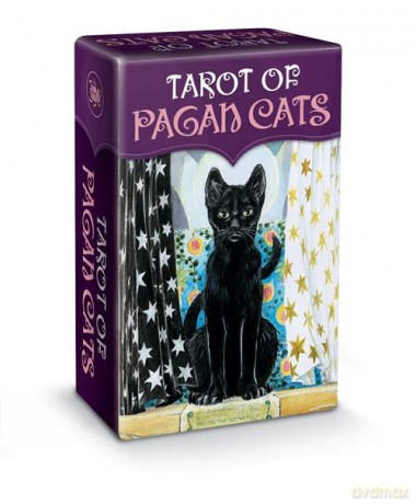 Tarot of the Pagan Cats - Mini Tarot: 78 full colour tarot cards and instructions - Magdelina Messina [KSIĄŻKA]