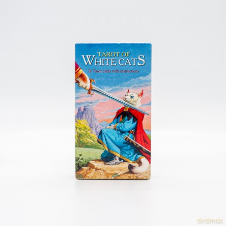 TAROT OF WHITE CATS (cards) - Pietro Alligo Illustrated by Severino Baraldi [KSIĄŻKA]