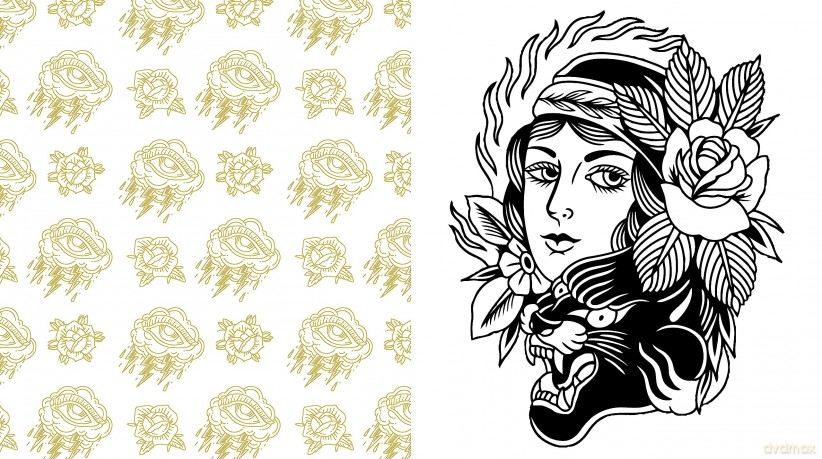 Tattoo Coloring: From Pin-Ups and Roses to Sailors and Skulls - More Than 100 Pages to Color (Chartwell Coloring Books) - Editors of Chartwell Books [KSIĄŻKA]