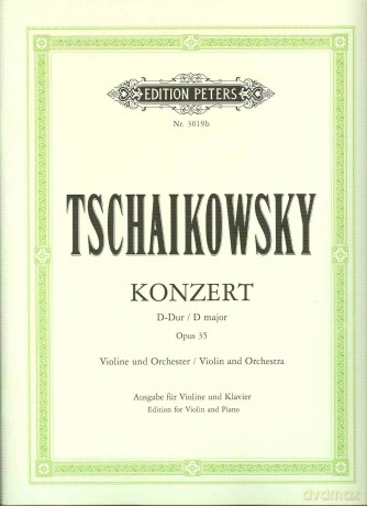 TCHAIKOVSKY - Concierto Op.35 en Re Mayor para Violin y Piano (Oistrakh/Mostras) [KSIĄŻKA]