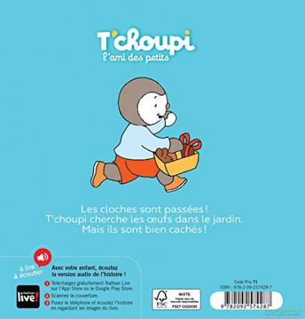 T'choupi: T'choupi cherche les oeufs de Paques: 35 - Thierry Courtin [KSIĄŻKA]