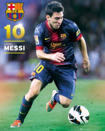 Barcelona Messi 12/13 drybling [PLAKAT]
