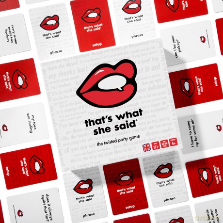 That's What She Said - The Party Game of Twisted Innuendos (Base Game) [KSIĄŻKA]