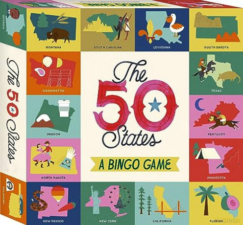 The 50 States Bingo: A Bingo Game for Explorers - Gabrielle Balkan [KSIĄŻKA]