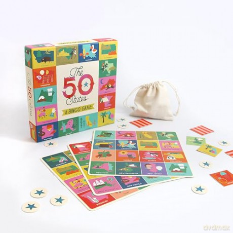The 50 States Bingo: A Bingo Game for Explorers - Gabrielle Balkan [KSIĄŻKA]