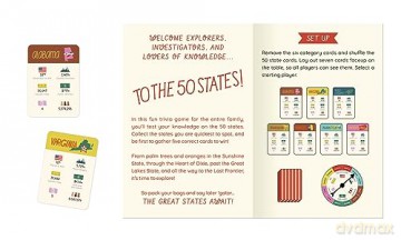The 50 States: A Trivia Game: Test your knowledge of the 50 states! (Americana) - Gabrielle Balkan [KSIĄŻKA]